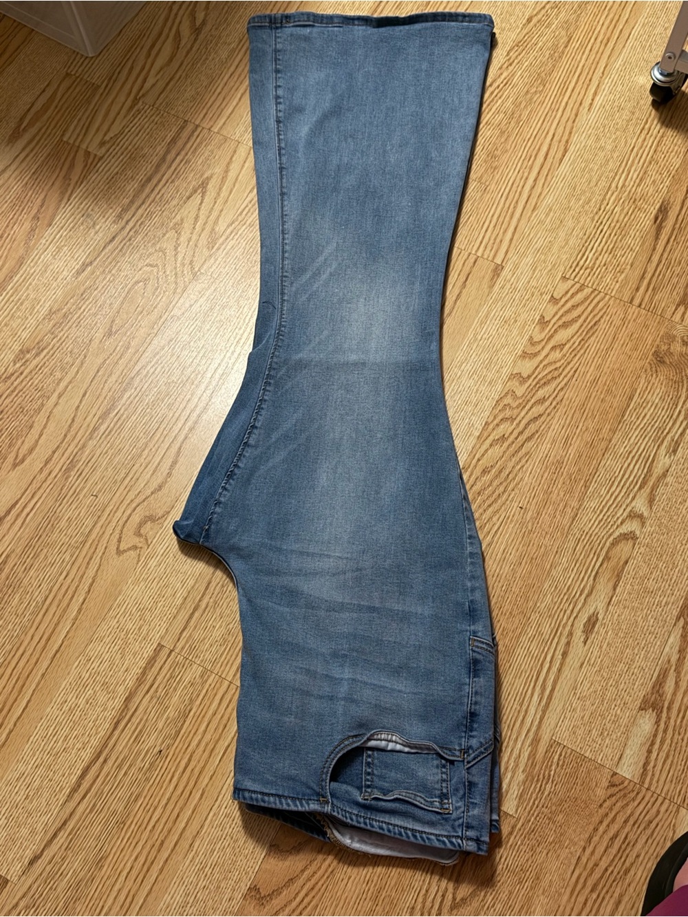 Free People Medium Blue Flare Jeans